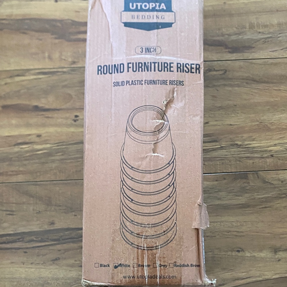 Utopia Bedding Solid Black Furniture Riser